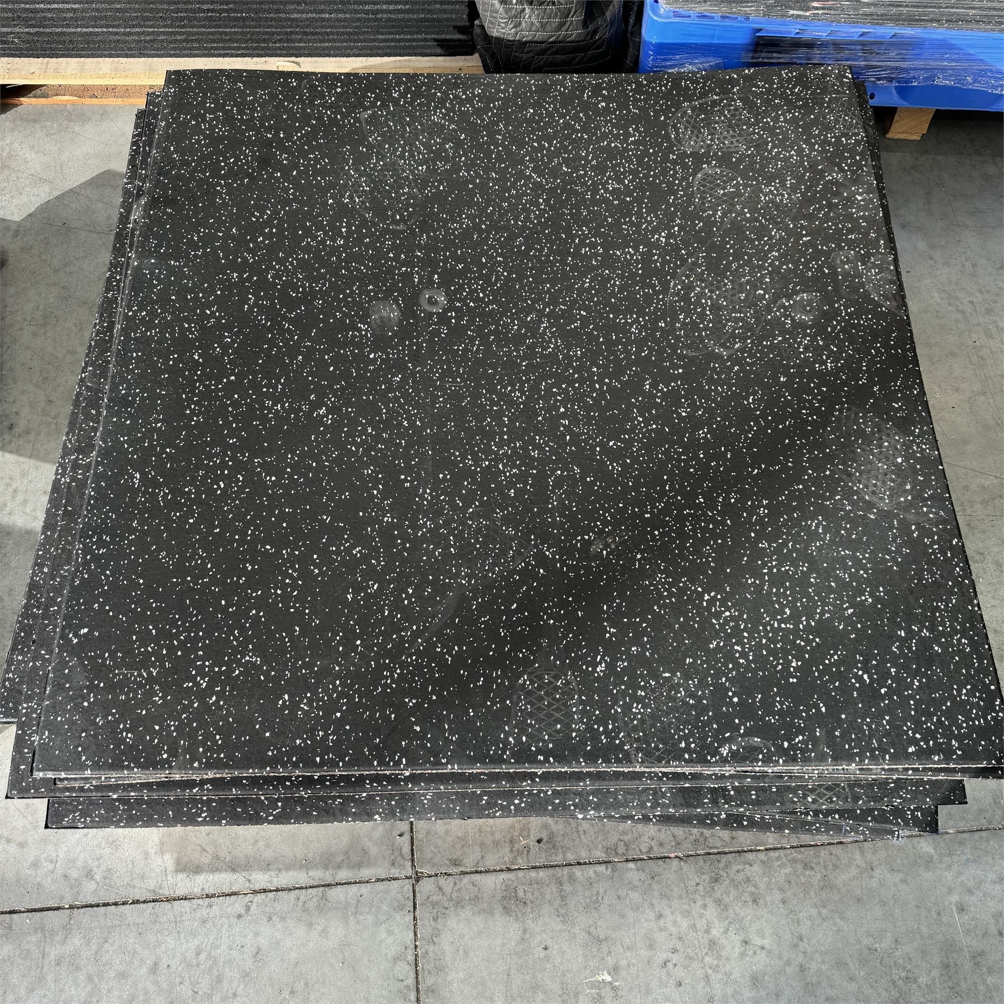 Brand New Grey Fleck EPDM Rubber Flooring x15