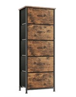 LUKGEL 5 Drawer Tall Dresser, Dresser for Bedroom