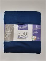 Better Homes 300 thread count Sheet Set blue