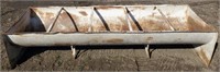 Steel bunk feeder. 10' 2 1/2" L x 38 3/4" D x 2