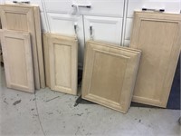 Maple Cupboard Doors - asst sizes lot of 13