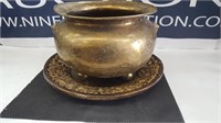 large 13x20 Decorative Brass Pot