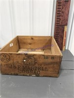 J & F Martell Cognac wood box