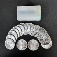 Tube of (20) 1995- 1 oz American Silver Eagles