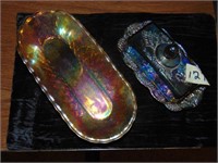 (2) Indiana Carnival Glass Dishes