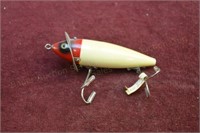 Heddon 210 Surface Lure - Red Head, White Body