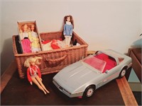 1983 Corvette Barbie Car, Barbie Dolls