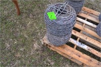 2 Rolls of New Barb Wire  (2 times the money)