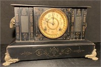 Antique "Ansonia" Eastlake Style Iron Mantel Clock