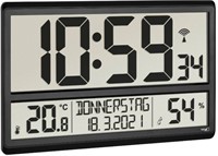 TFA Dostmann Radio Wall clock 360 mm x 28 mm x