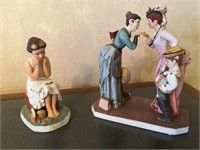 2 Norman Rockwell Figurines