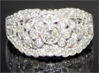 Platinum Brilliant 3/4 ct VVS Natural Diamond Ring