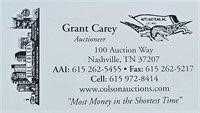 Call Grant to sell Real Estate & Vehicles