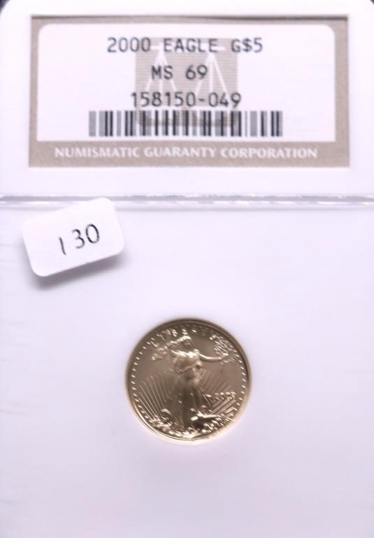 2000 NGC MS69 5 $ GOLD EAGLE