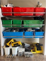 Grouping of Shop Supply and Bins -Fasteners and Mi