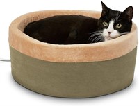 Thermo-Kitty Bed Heated Cat Bed for Indoor Cats ,