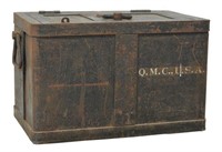 U.S. ARMY WWI QUARTERMASTER CORPS STRONG BOX SAFE