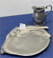 Arthur Court Bunny Plate , Vintage RWP Creamer