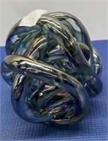 Multi Color Art Glass Rope Ball