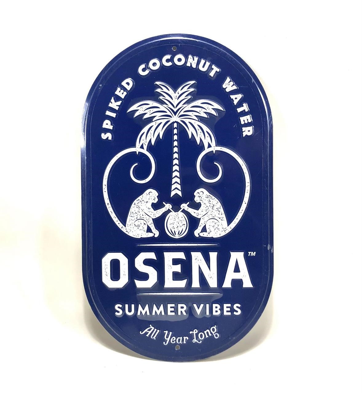 Metal Craft Drink Sign: Osena Spiked Coconut Water
