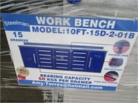 New/Unused Steelman 10'X15D-2-01B Work Bench,