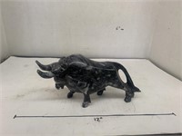 Bull Decor, Horn Chipped - See Pics