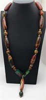 Art Glass Beaded Necklace