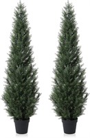 5FT Artificial Cedar Topiary Trees