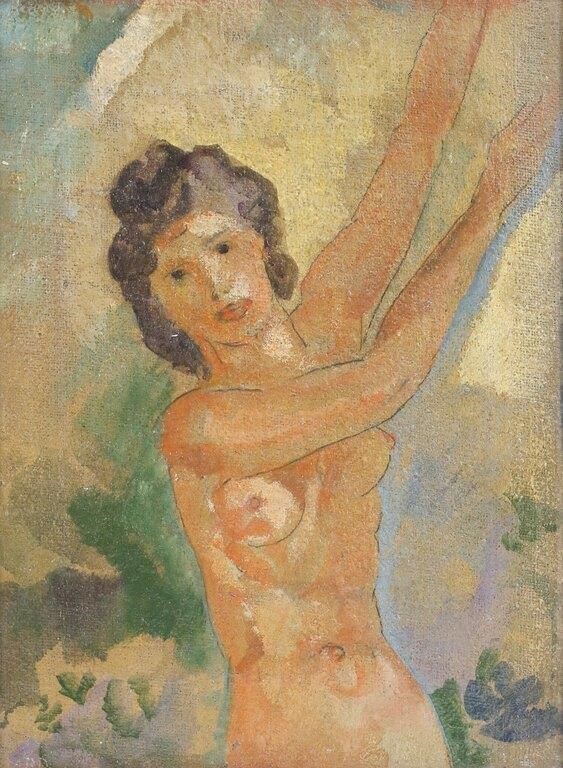Arthur B. Davies Oil on Canvas Nude