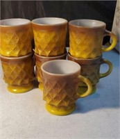 7 coffee cups from the 70s