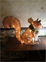 18 inch tall light up Christmas squirrel