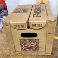 Cardboard Falstaff beer case