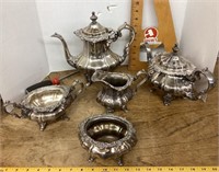 Gorham silverplate tea and coffee service