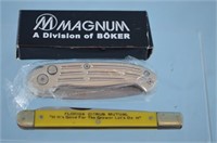 Magnum Boker Knife and Stainless Colonial Knife