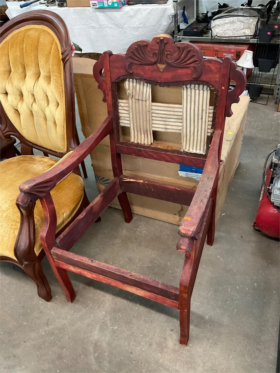 Antique Lion Head Chair