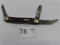 Case 3 Blade Pocket Knife - 3.5" Long Closed
