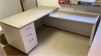 L shaped Desk 60x30x30, 46x21x28 bring tools