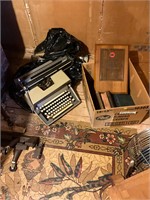 Vintage Typewriter, Adding Machine & Books