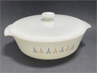 Vintage Fire King Covered Casserole Dish