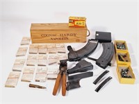 Gun Cleaning Kit, SKS 38 Clips, Ammo
