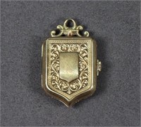 Victorian Gold Filled Watch Fob Locket