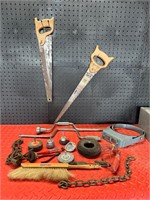 Saw & miscellaneous tool lot