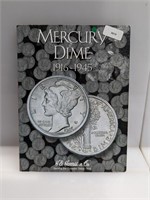 Nearly Complete 1916-45 Mercury Dime Book