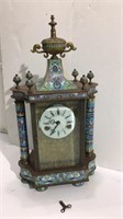 Antique Chinese Brass Mantle Clock M16A