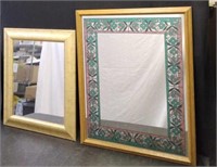 2 FRAMED MIRRORS