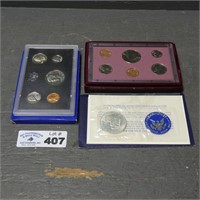 1971 Ike Silver Dollar, 1971 Proof & Bank Coin Set