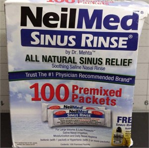 New in box NeilMed Sinus rinse premixed packets