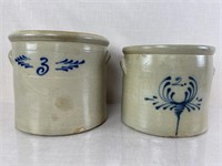 Antique NY Stoneware Crocks