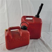 Gasoline canisters 1 gal & 2 gal