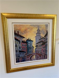 Anatole Krasnoyarsk “Venice Yellow Sunset” Print